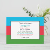 Invitation Drapeau azerbaïdjanais, Drapeau azerbaïdjanais Mar (Debout devant)