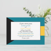 Invitation Drapeau bahaméen, Drapeau du Mariage des Bahamas (Debout devant)