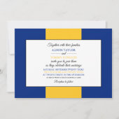 Invitation Drapeau barbadien, Drapeau de la Barbade Mariage (Devant)