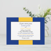 Invitation Drapeau barbadien, Drapeau de la Barbade Mariage (Debout devant)