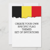 Invitation Drapeau belge (Devant)