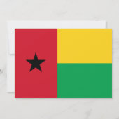 Invitation Drapeau Bissau-Guinéen, Drapeau de la Guinée-Bissa (Dos)