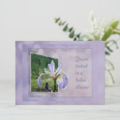 Invitation Drapeau bleu - Iris sauvage (Debout devant)