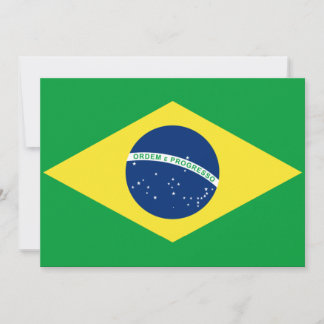 Invitation drapeau brasil