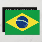 Invitation drapeau brasil (Devant / Derrière)