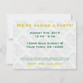 Invitation Drapeau brésilien-américain de salve (Dos)