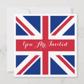 Invitation Drapeau britannique Union Jack Mariage britannique (Devant)