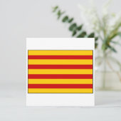 Invitation Drapeau Catalogne Espagne (Debout devant)
