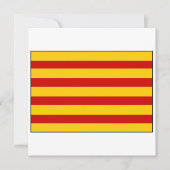 Invitation Drapeau Catalogne Espagne (Devant)
