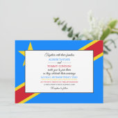 Invitation Drapeau congolais, Drapeau de la République démocr (Debout devant)