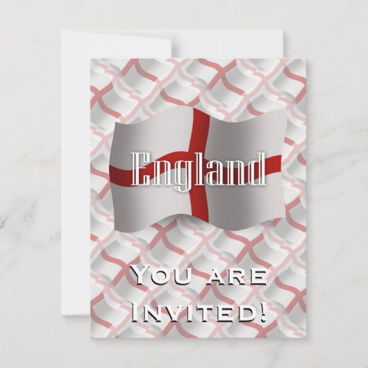Invitation Drapeau d'Angleterre (Devant)