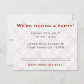 Invitation Drapeau d'Angleterre (Dos)