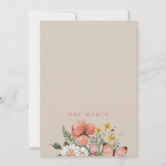 Invitation Drapeau de bannière de première année fleur sauvag (Devant)