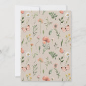 Invitation Drapeau de bannière de première année fleur sauvag (Dos)