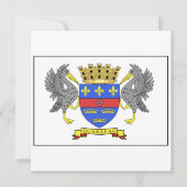 Invitation Drapeau de Barthelemy de saint (Devant)