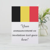 Invitation Drapeau de Belgique (Debout devant)