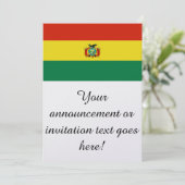 Invitation Drapeau de Bolivie (Debout devant)