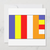 Invitation Drapeau de bouddhisme (Devant)