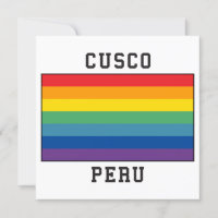 Drapeau de Cusco, Pérou