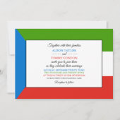 Invitation Drapeau de Guinée équatoriale, Mariage de Guinée é (Devant)