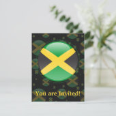 Invitation Drapeau de la bulle jamaïcaine (Debout devant)