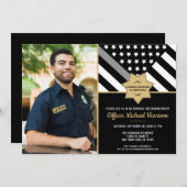 Invitation Drapeau de la fête des agents correctionnels (Devant / Derrière)