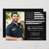 Invitation Drapeau de la fête des agents correctionnels (Devant / Derrière)