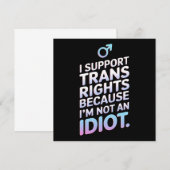 Invitation Drapeau de la fierté trans allié soutien (Devant / Derrière)