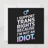 Invitation Drapeau de la fierté trans allié soutien (Devant)