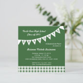 Invitation Drapeau de la filière Couleur modifiable (Debout devant)