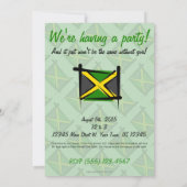 Invitation Drapeau de la Jamaïque (Dos)