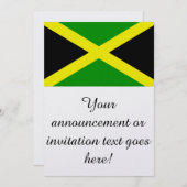 Invitation Drapeau de la Jamaïque (Devant / Derrière)