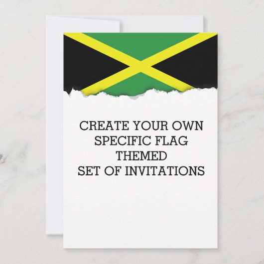 Invitation Drapeau de la Jamaïque (Devant)