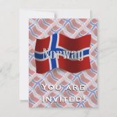 Invitation Drapeau de la Norvège (Devant)