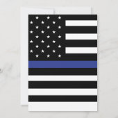 Invitation Drapeau de la patrouille routière Parti de la retr (Dos)