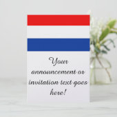 Invitation Drapeau de la Pays-Bas (Debout devant)