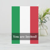 Invitation Drapeau de la plaine italienne (Debout devant)