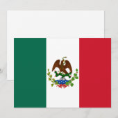 Invitation Drapeau de la République mexicaine : 1824-1835, Pè (Devant / Derrière)