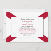 Invitation Drapeau de l'Alabama, Drapeau du Mariage de l'Alab (Devant)