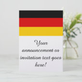 Invitation Drapeau de l'Allemagne (Debout devant)