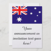 Invitation Drapeau de l'Australie (Devant)