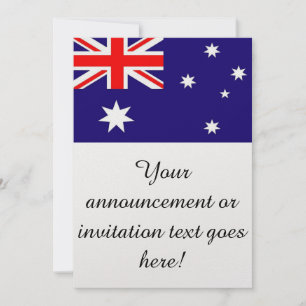 Invitation Drapeau de l'Australie