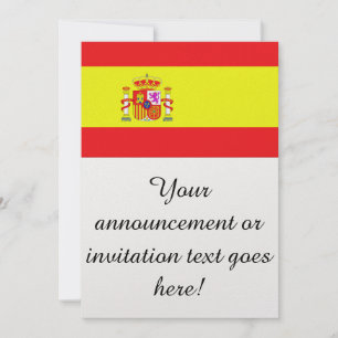 Invitation Drapeau de l'Espagne
