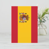 Invitation Drapeau de l'Espagne (Debout devant)