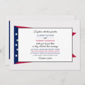 Invitation Drapeau de l'Ohioan, Drapeau du Mariage de l'Ohio (Devant / Derrière)