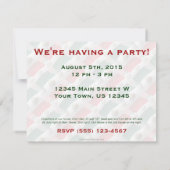 Invitation Drapeau de ondulation du Mexique (Dos)