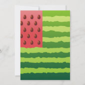 Invitation Drapeau de pastèque (Dos)