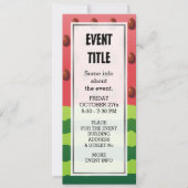 Invitation Drapeau de pastèque (Devant)