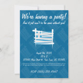 Invitation Drapeau de pinceau grec (Dos)