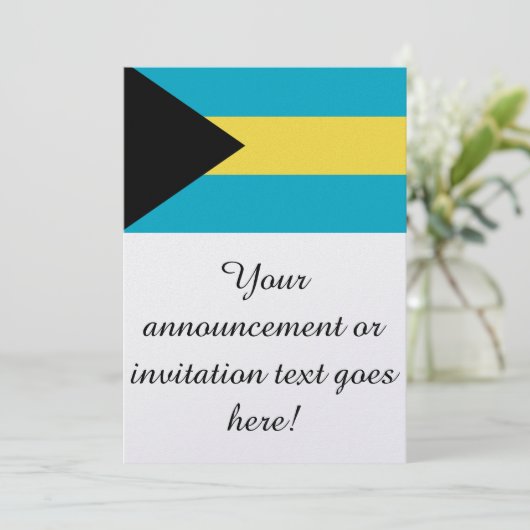 Invitation Drapeau des Bahamas (Debout devant)